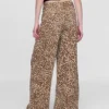 Jeans baggy leopardati ultra morbidi a vita media