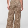 Jeans baggy leopardati ultra morbidi a vita media