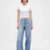 Jeans baggy ultrasoft a vita media