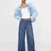 Jeans baggy ultrasoft a vita media