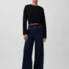 Jeans baggy ultrasoft a vita media