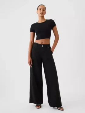 Jeans baggy ultrasoft a vita media