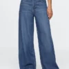 Jeans baggy ultrasoft a vita media