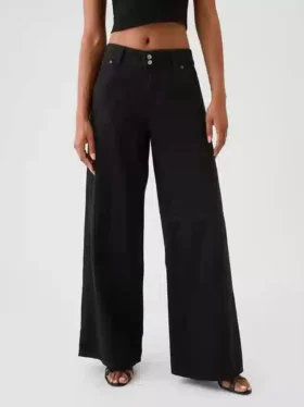Jeans baggy ultrasoft a vita media