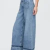 Jeans baggy ultrasoft a vita media