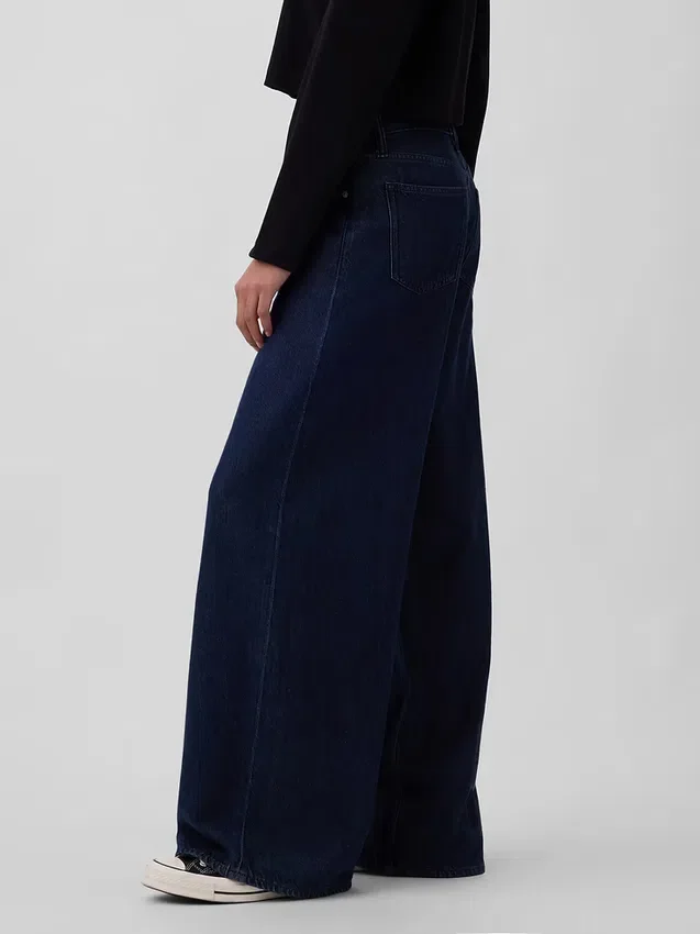 Jeans baggy ultrasoft a vita media
