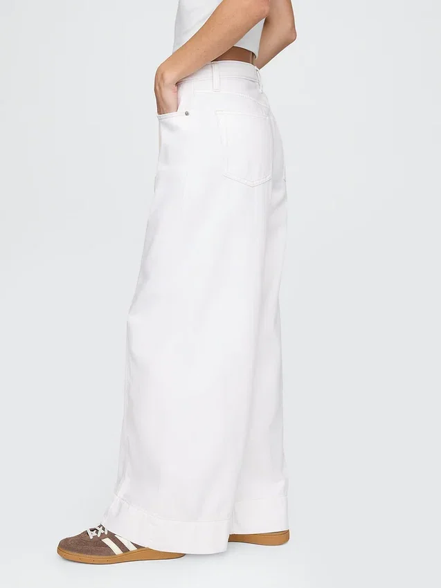 Jeans baggy ultrasoft a vita media
