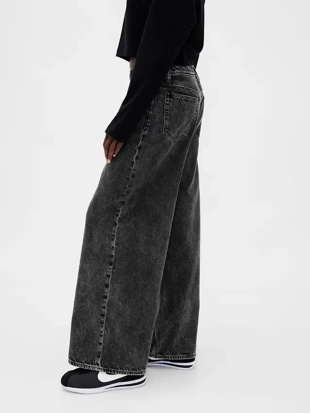 Jeans baggy ultrasoft a vita media
