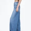 Jeans baggy ultrasoft a vita media