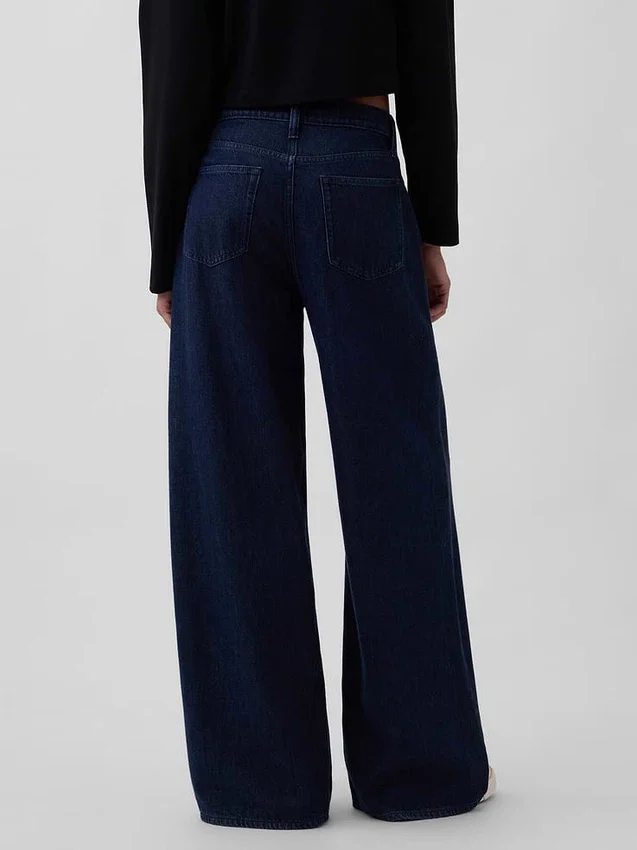 Jeans baggy ultrasoft a vita media