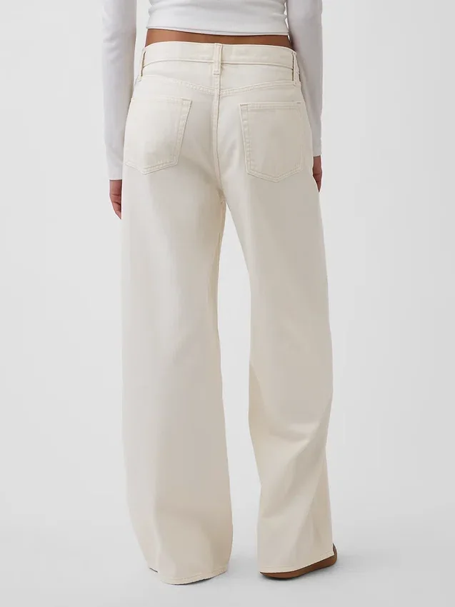 Jeans baggy ultrasoft a vita media