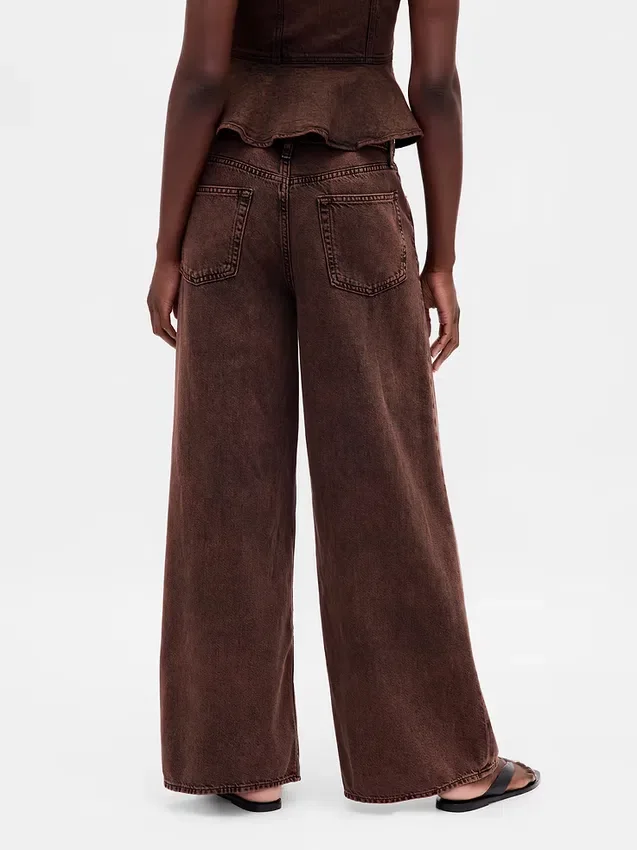 Jeans baggy ultrasoft a vita media
