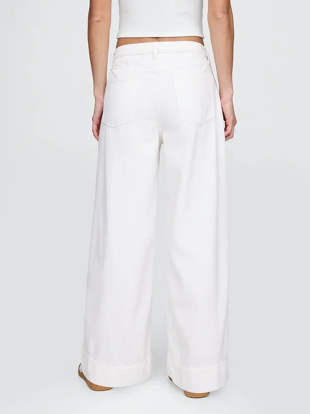 Jeans baggy ultrasoft a vita media
