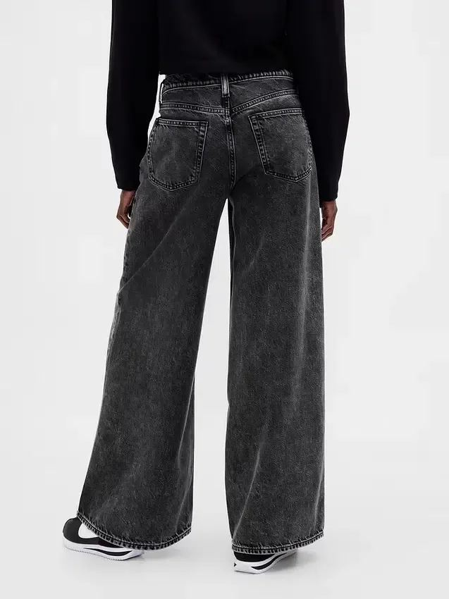 Jeans baggy ultrasoft a vita media