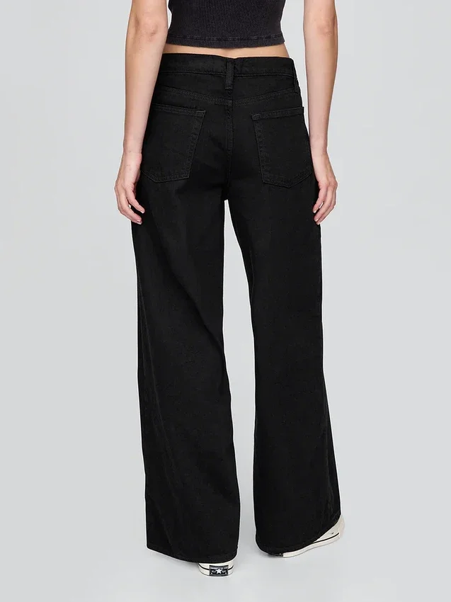 Jeans baggy ultrasoft a vita media