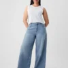 Jeans baggy ultrasoft a vita media