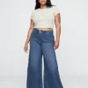 Jeans baggy ultrasoft a vita media
