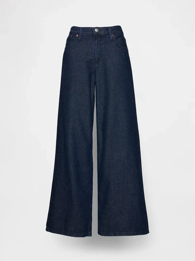Jeans baggy ultrasoft a vita media