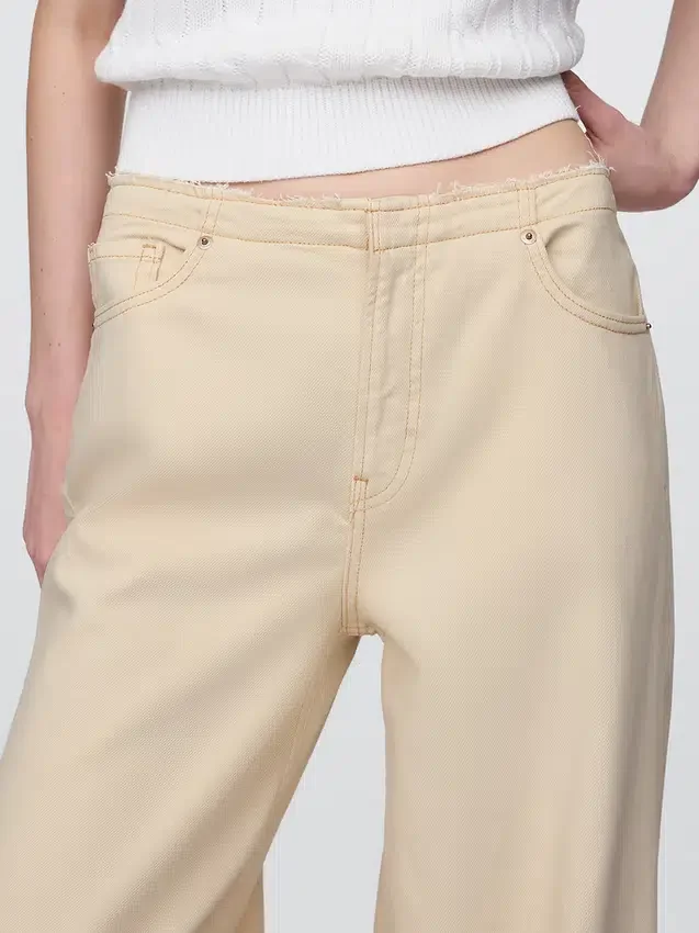 Jeans baggy ultrasoft a vita media