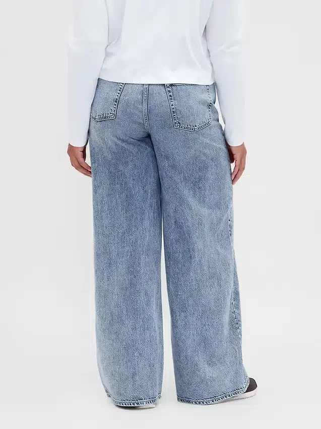 Jeans baggy ultrasoft a vita media