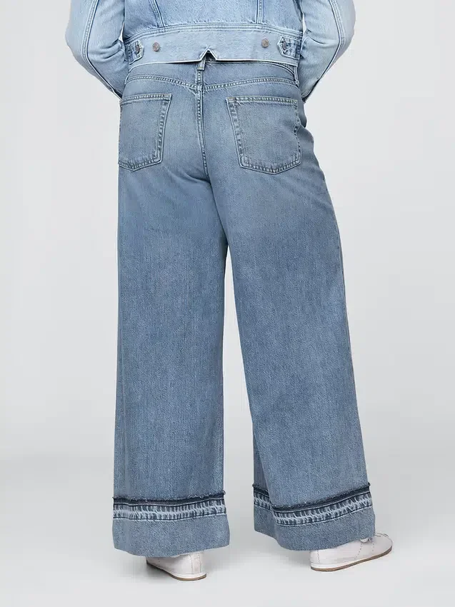 Jeans baggy ultrasoft a vita media