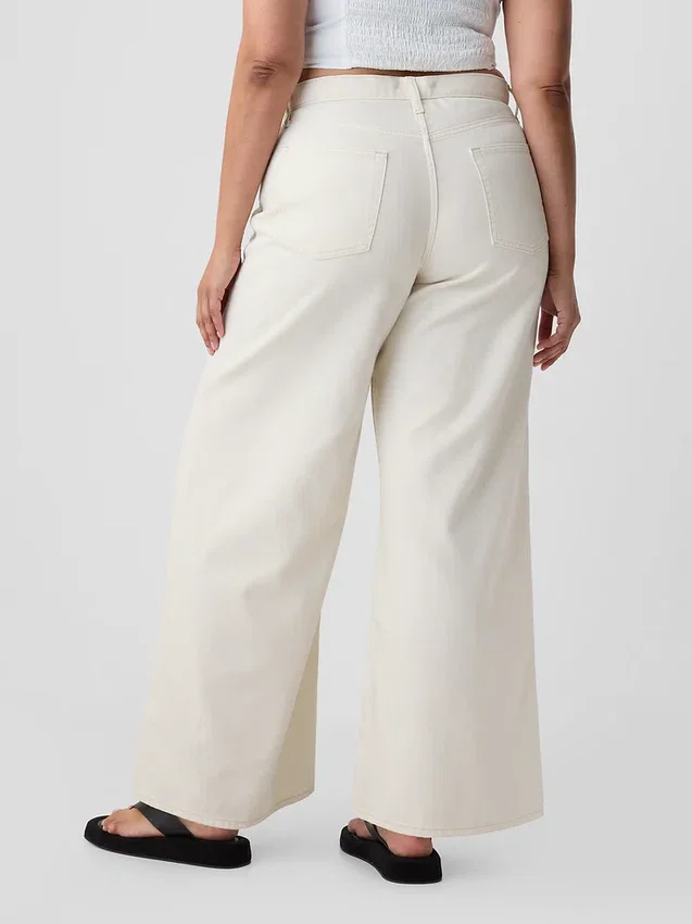Jeans baggy ultrasoft a vita media