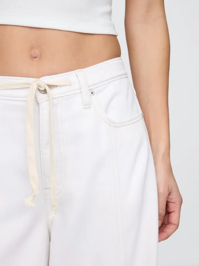 Jeans baggy ultrasoft a vita media