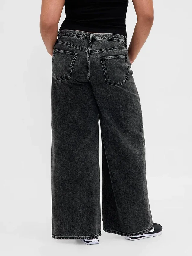 Jeans baggy ultrasoft a vita media