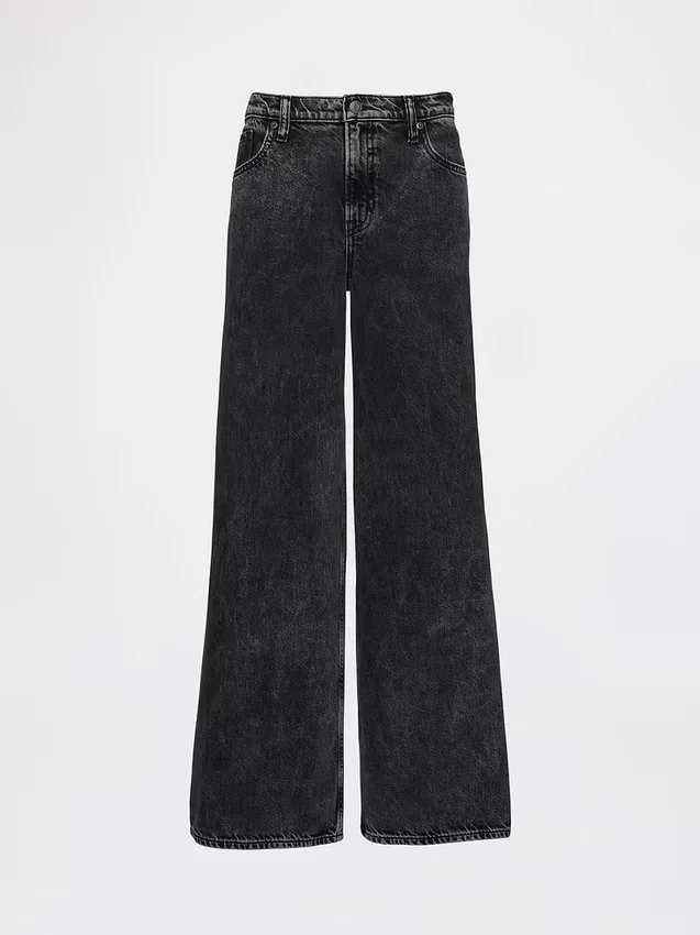Jeans baggy ultrasoft a vita media