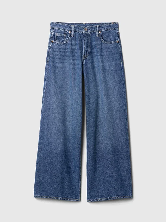 Jeans baggy ultrasoft a vita media