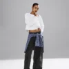 Jeans baggy ultrasoft a vita media