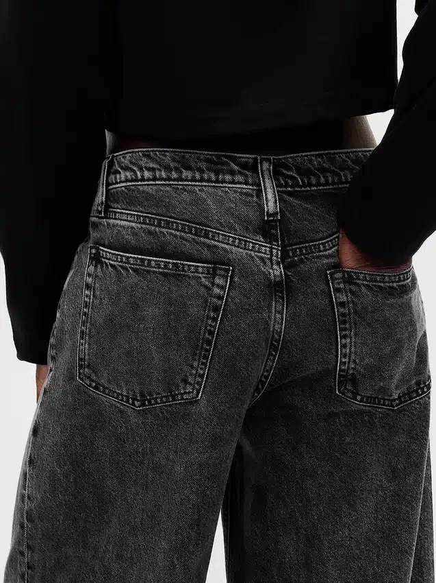Jeans baggy ultrasoft a vita media