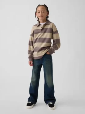 Jeans bootcut dal taglio morbido per bambini