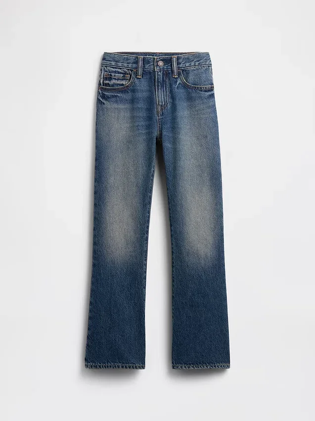 Jeans bootcut dal taglio morbido per bambini