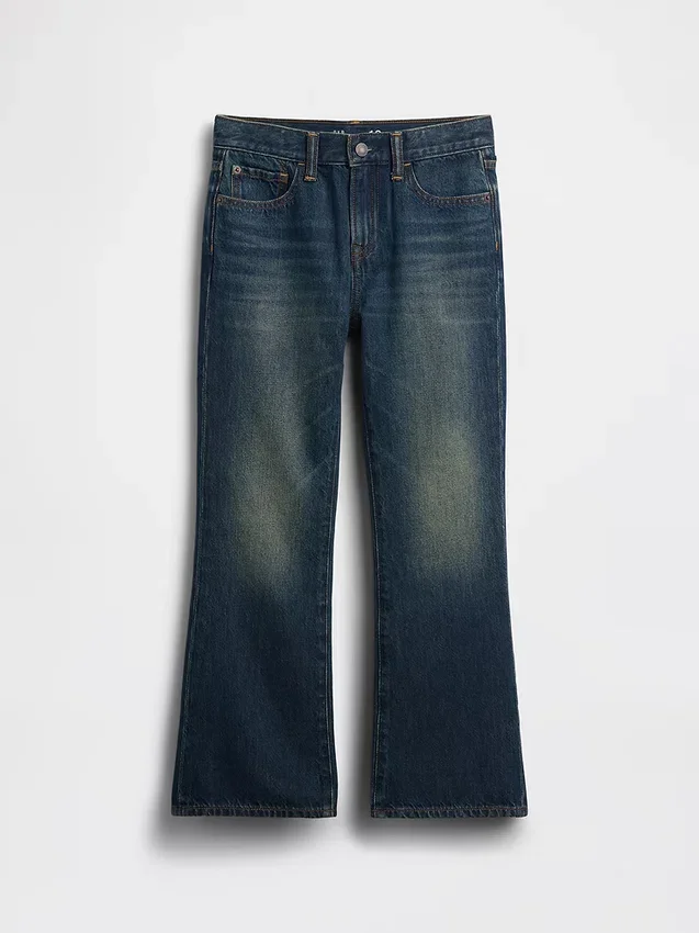 Jeans bootcut dal taglio morbido per bambini
