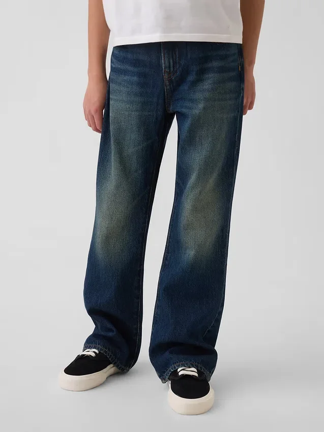 Jeans bootcut dal taglio morbido per bambini