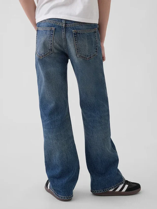 Jeans bootcut dal taglio morbido per bambini