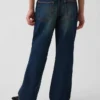 Jeans bootcut dal taglio morbido per bambini