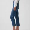 Jeans capri a vita alta