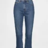 Jeans capri a vita alta