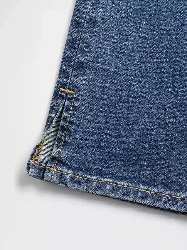 Jeans capri a vita alta