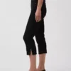 Jeans capri a vita alta e taglio corto
