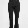 Jeans capri a vita alta e taglio corto