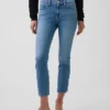 Jeans capri a vita bassa