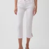 Jeans capri a vita bassa