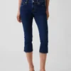 Jeans capri a vita bassa