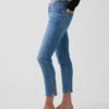 Jeans capri a vita bassa