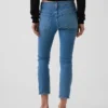 Jeans capri a vita bassa