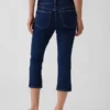 Jeans capri a vita bassa