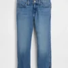 Jeans capri a vita bassa